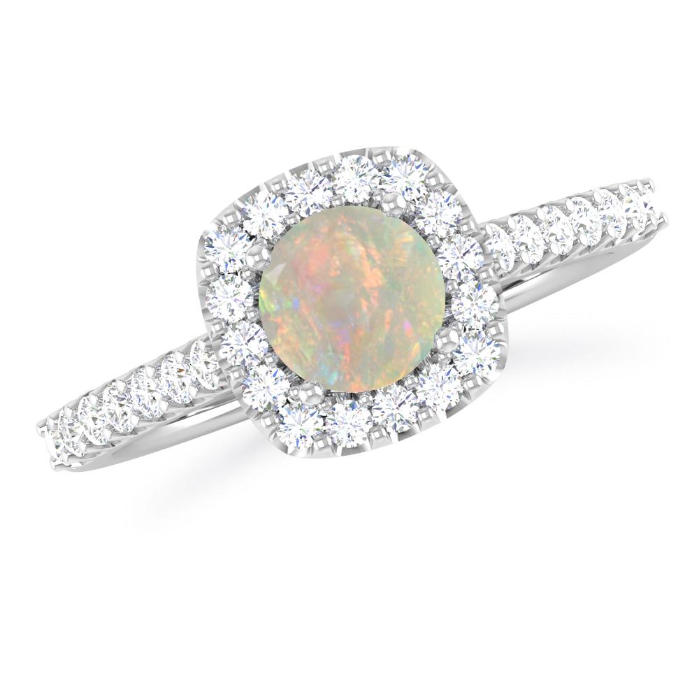 White Gold - Opal