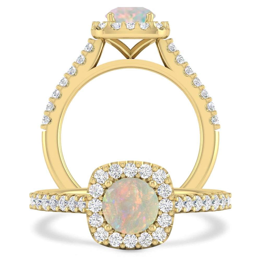 Yellow Gold - Opal