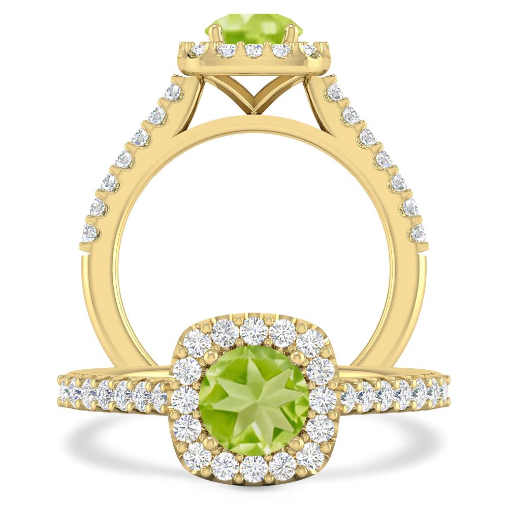 Yellow Gold - Peridot