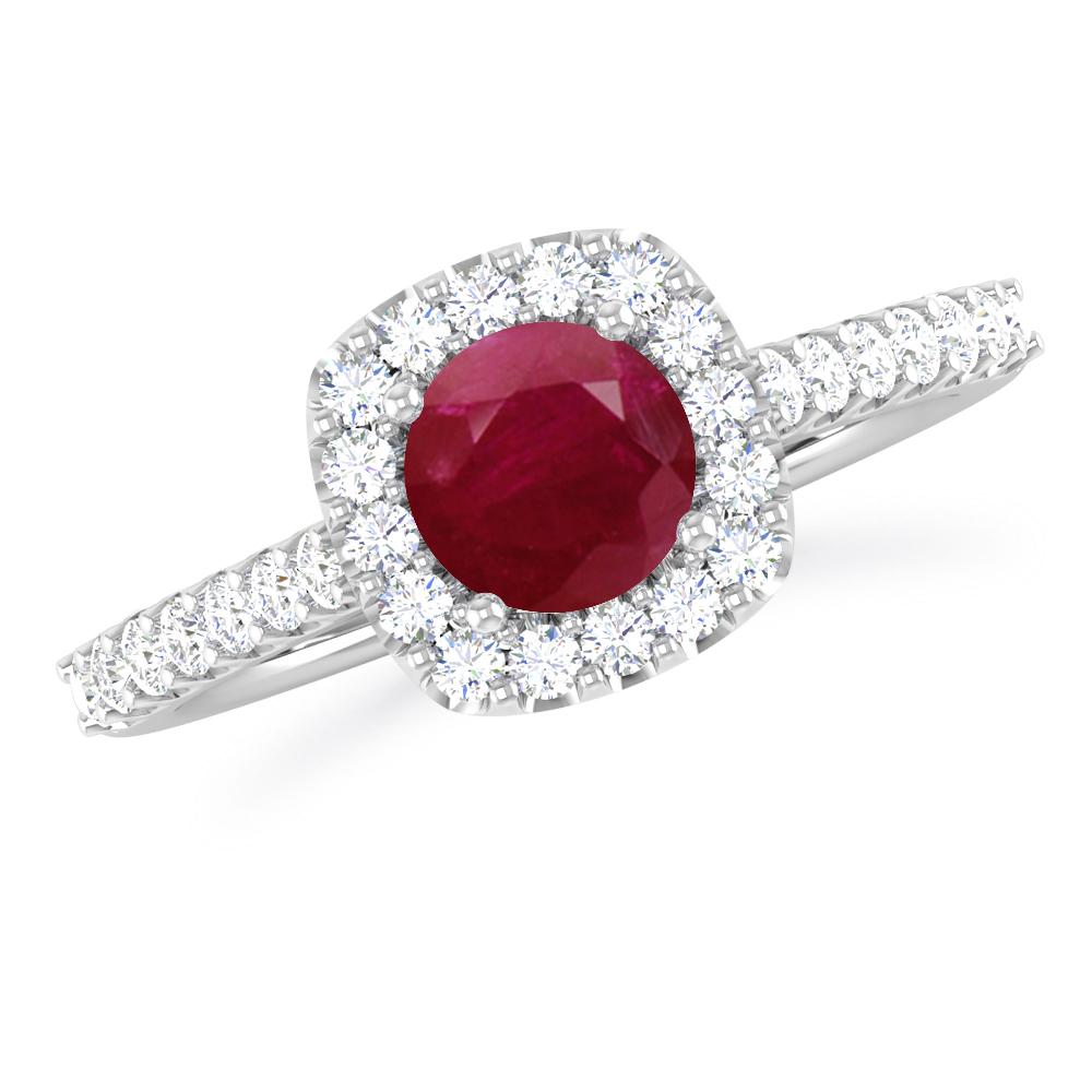 White Gold - Ruby