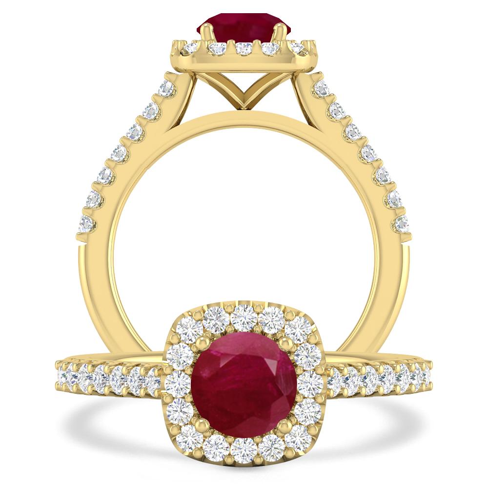 Yellow Gold - Ruby