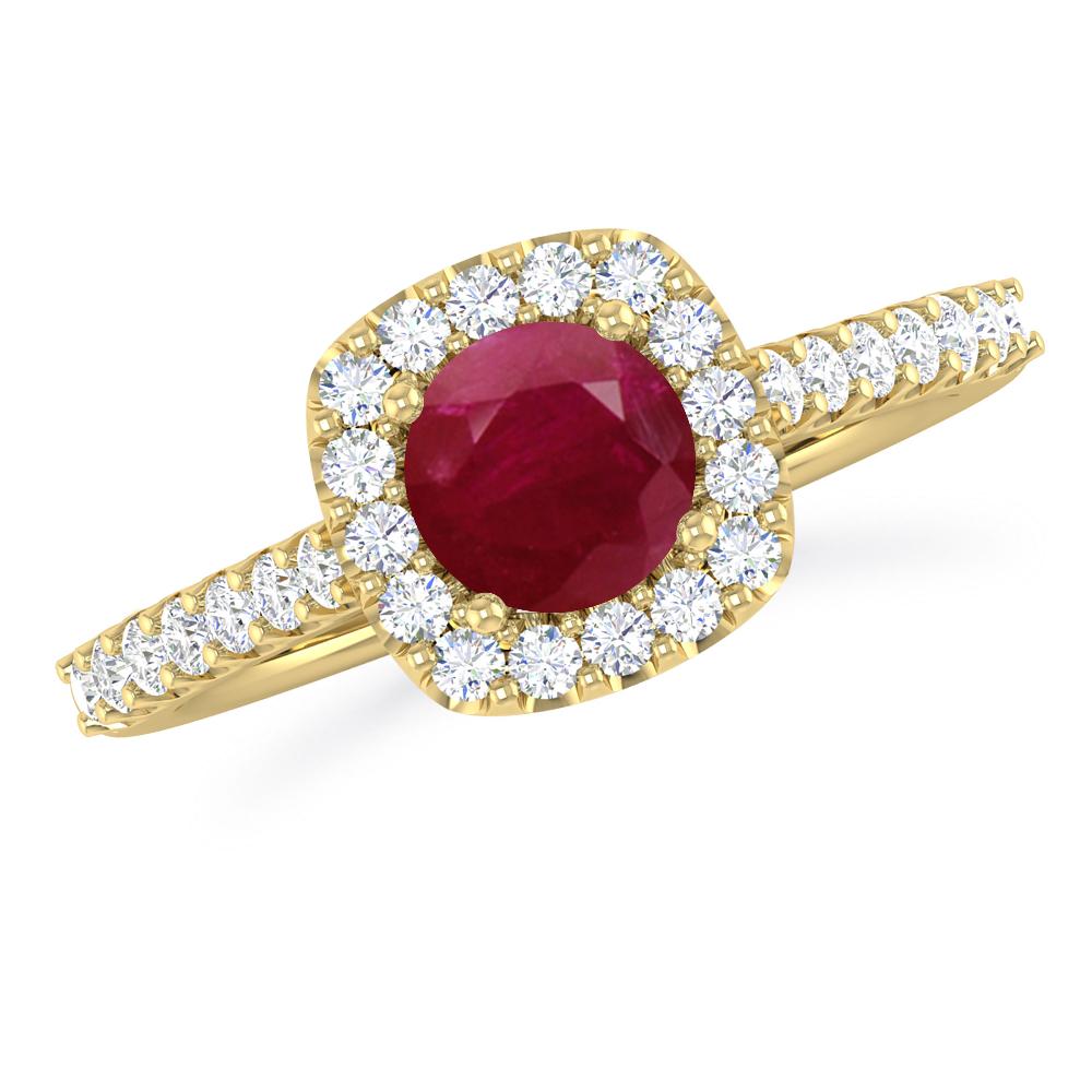 Yellow Gold - Ruby