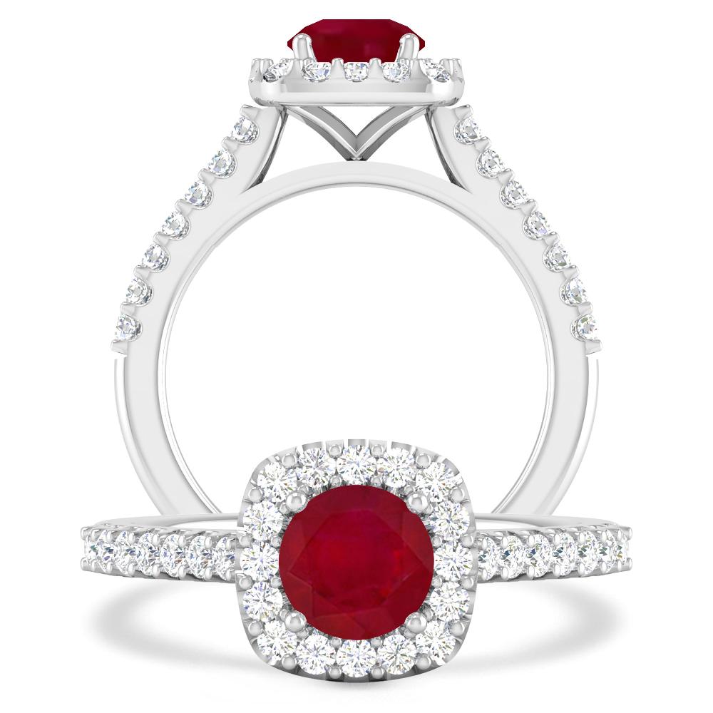 White Gold - Ruby