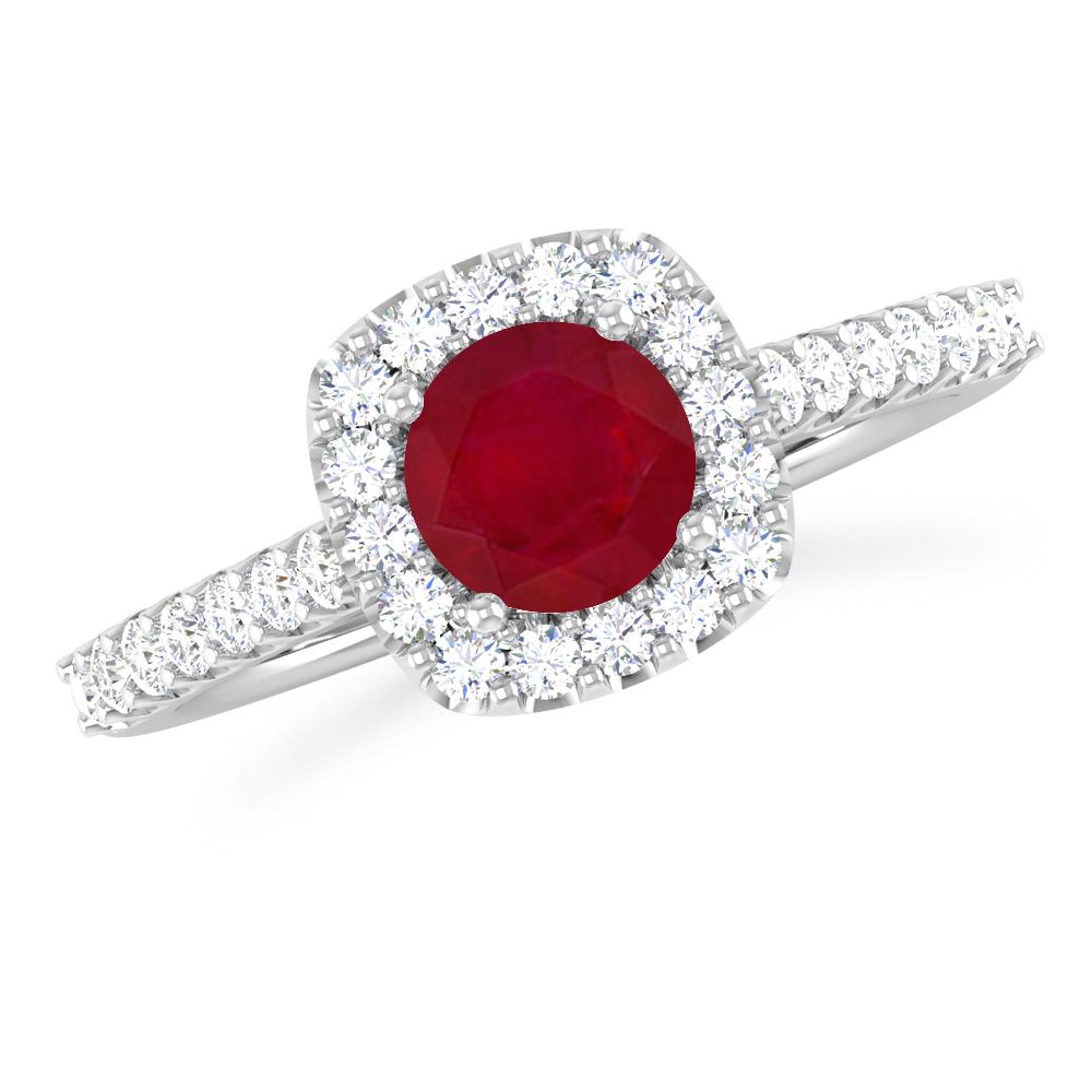 White Gold - Ruby