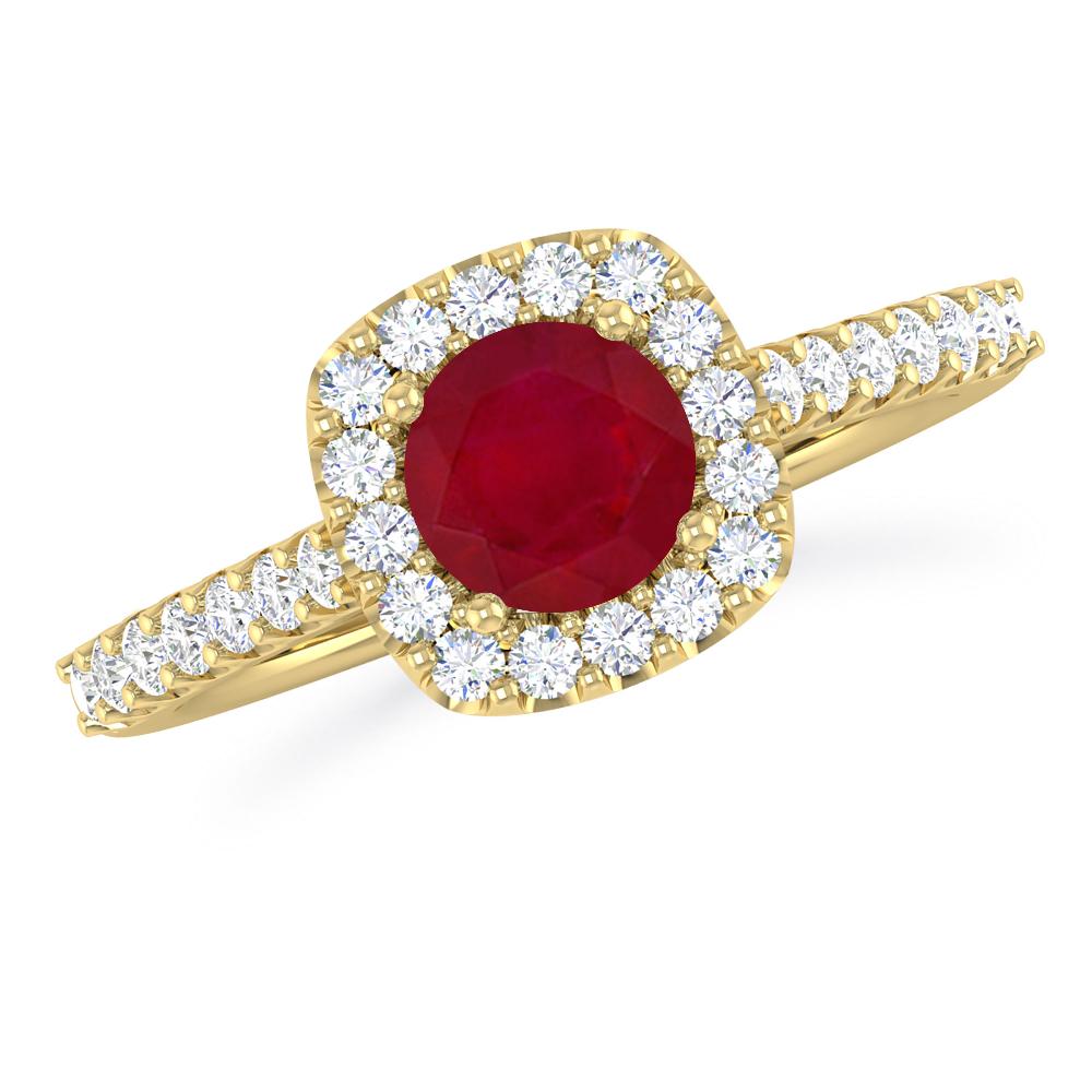 Yellow Gold - Ruby