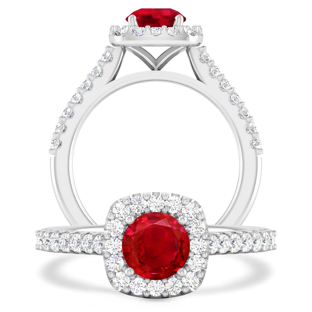 White Gold - Ruby