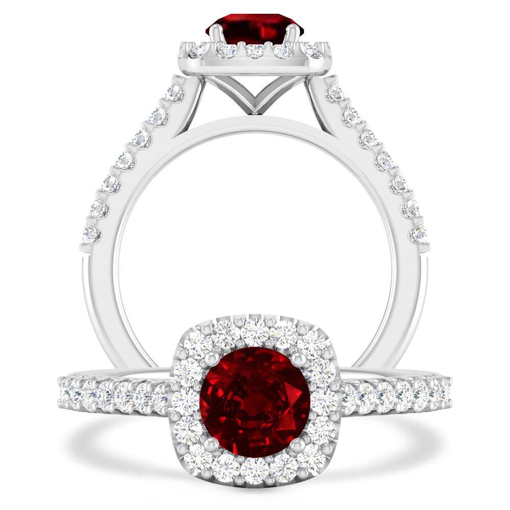 White Gold - Ruby