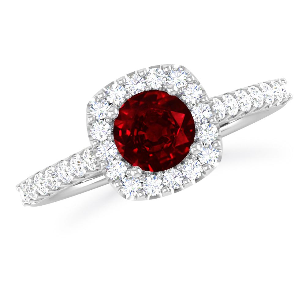 White Gold - Ruby