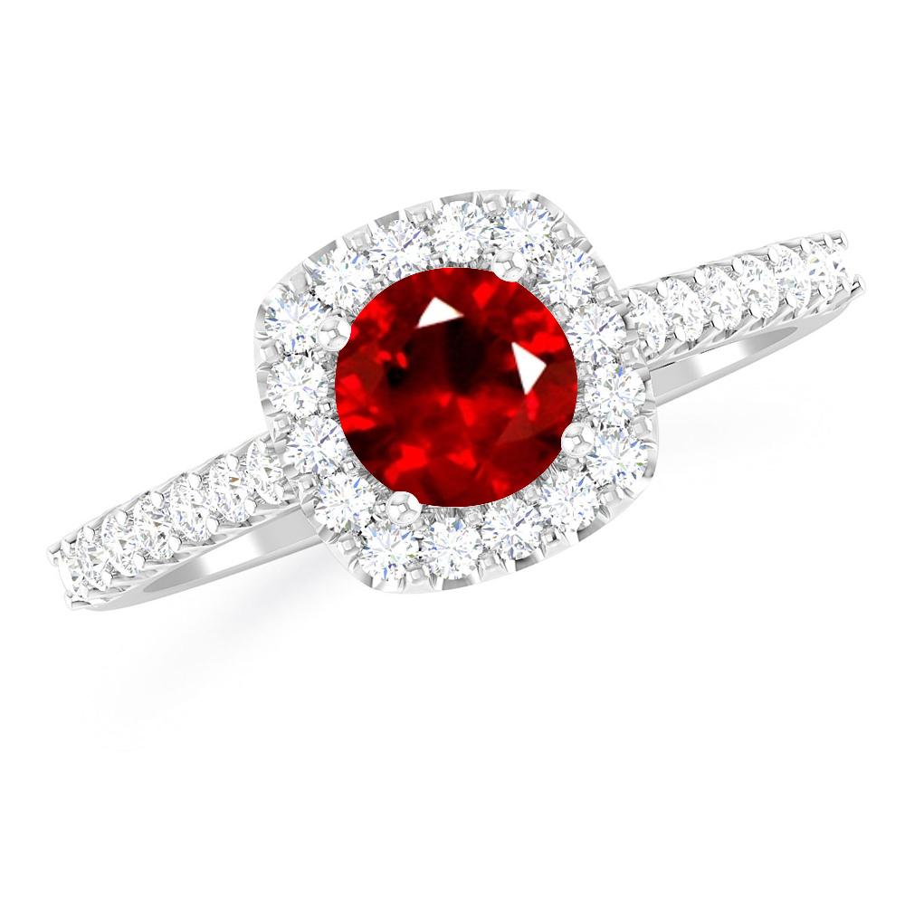 White Gold - Ruby