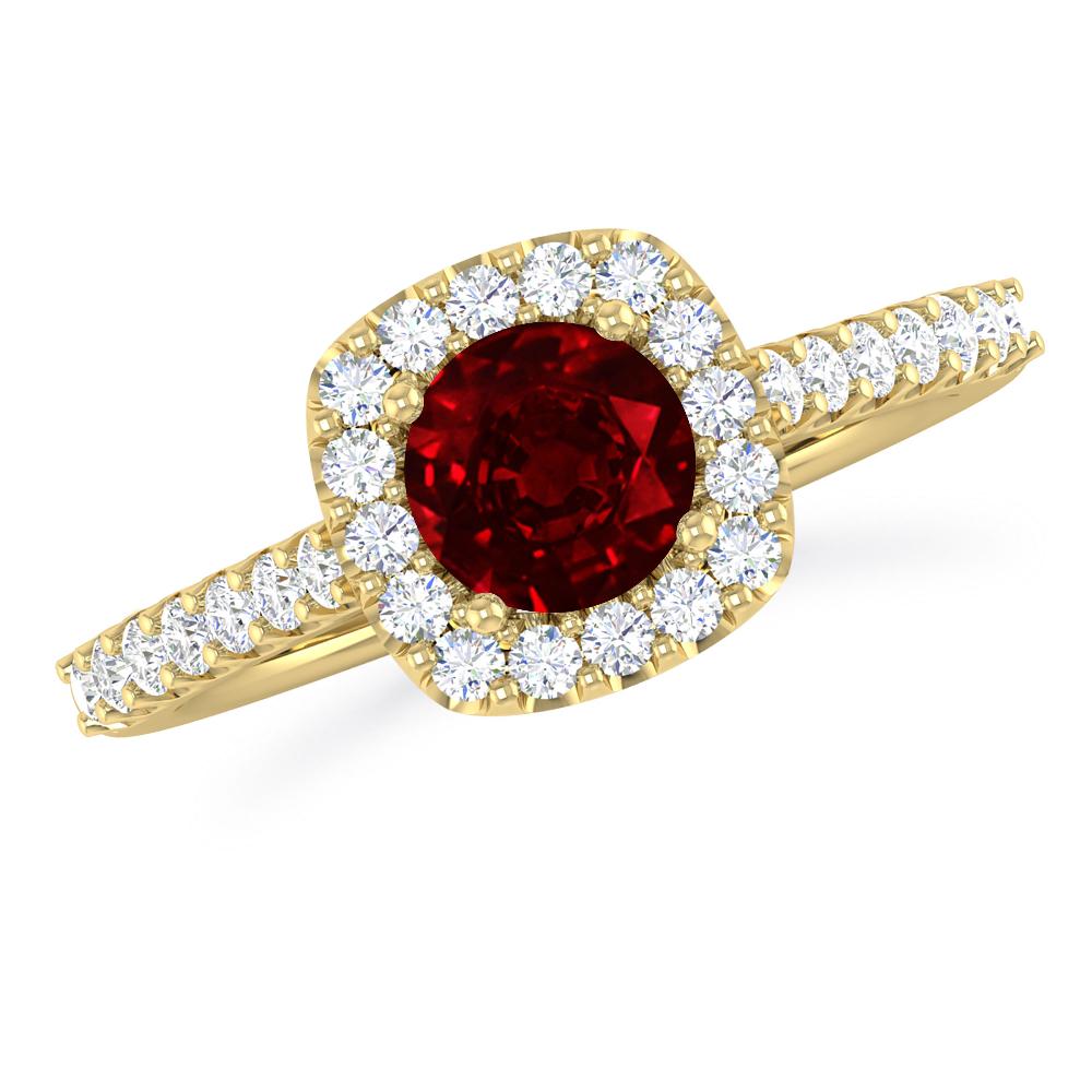 Yellow Gold - Ruby