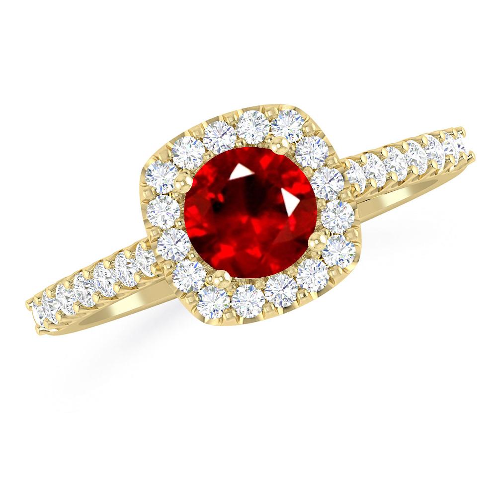 Yellow Gold - Ruby