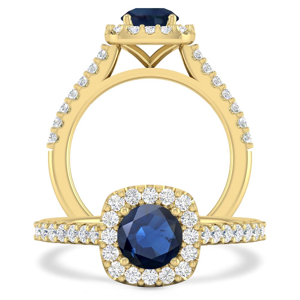 Yellow Gold - Sapphire