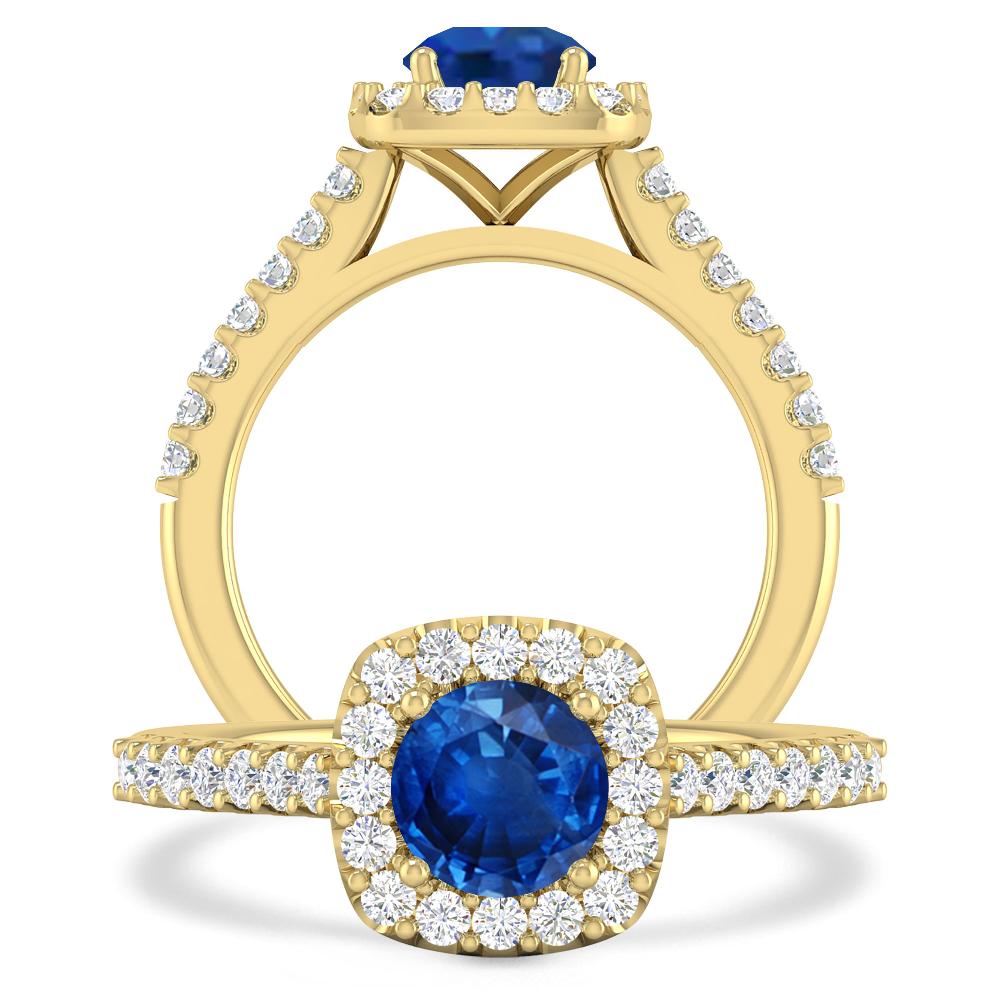 Yellow Gold - Sapphire