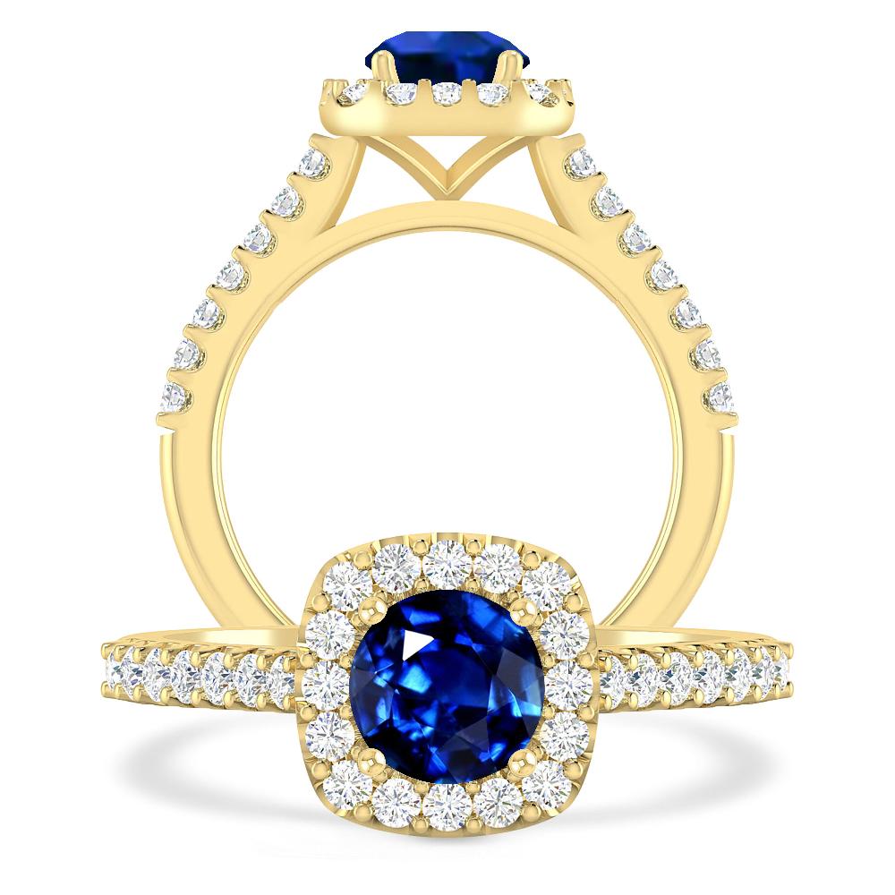 Yellow Gold - Sapphire