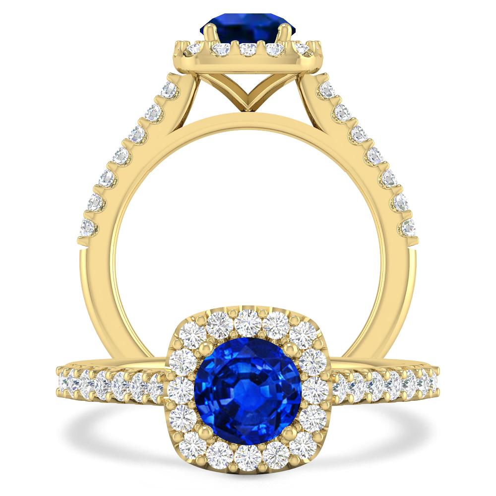 Yellow Gold - Sapphire