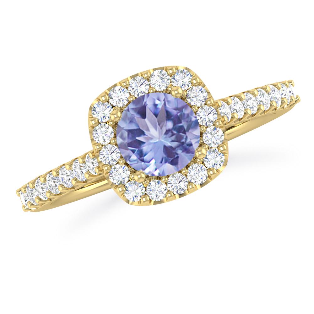 Yellow Gold - Tanzanite