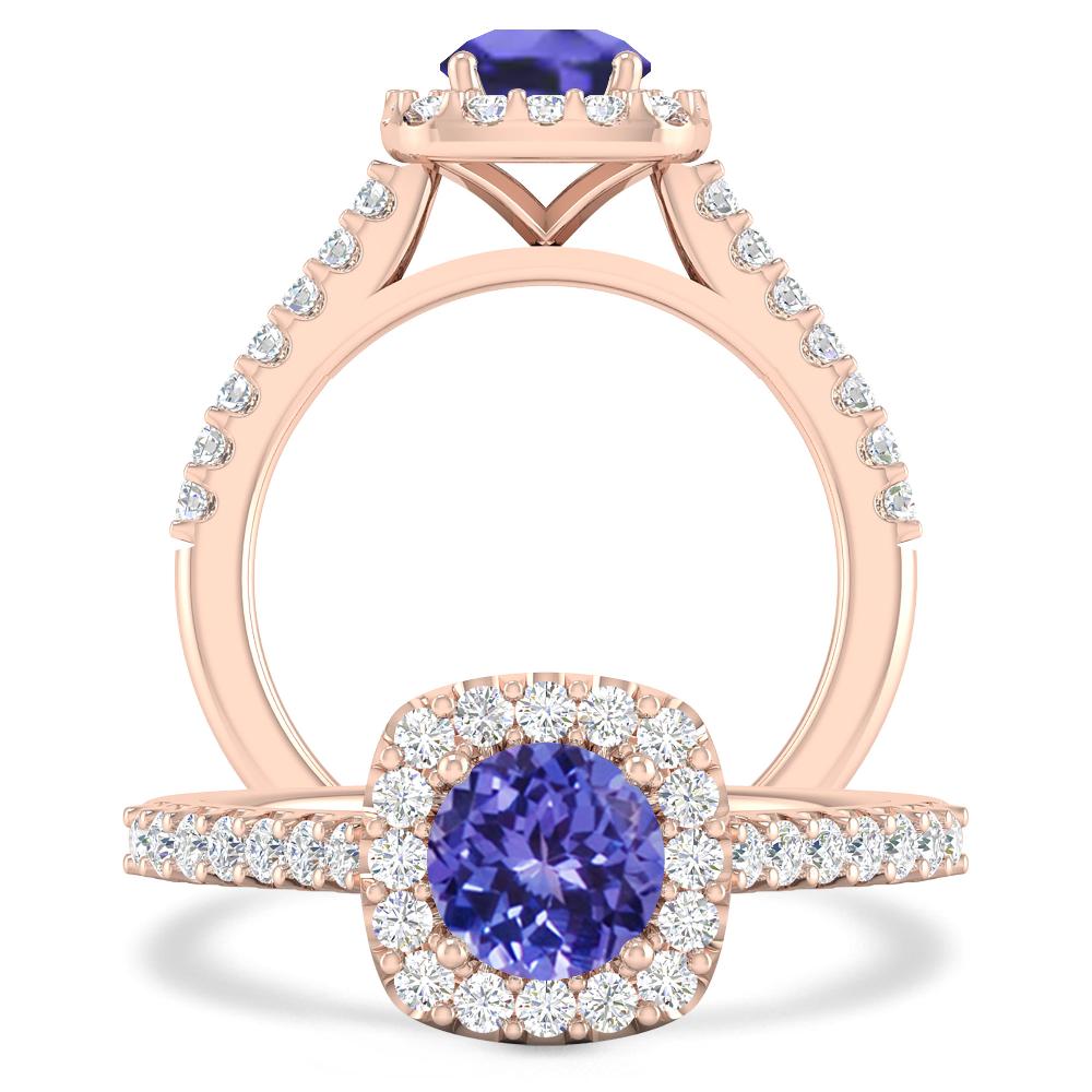 Rose Gold - Tanzanite