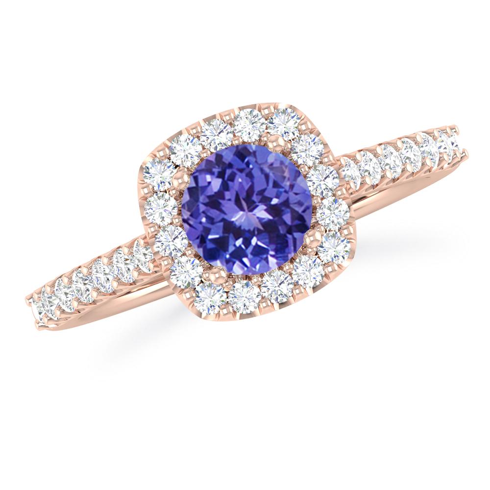 Rose Gold - Tanzanite