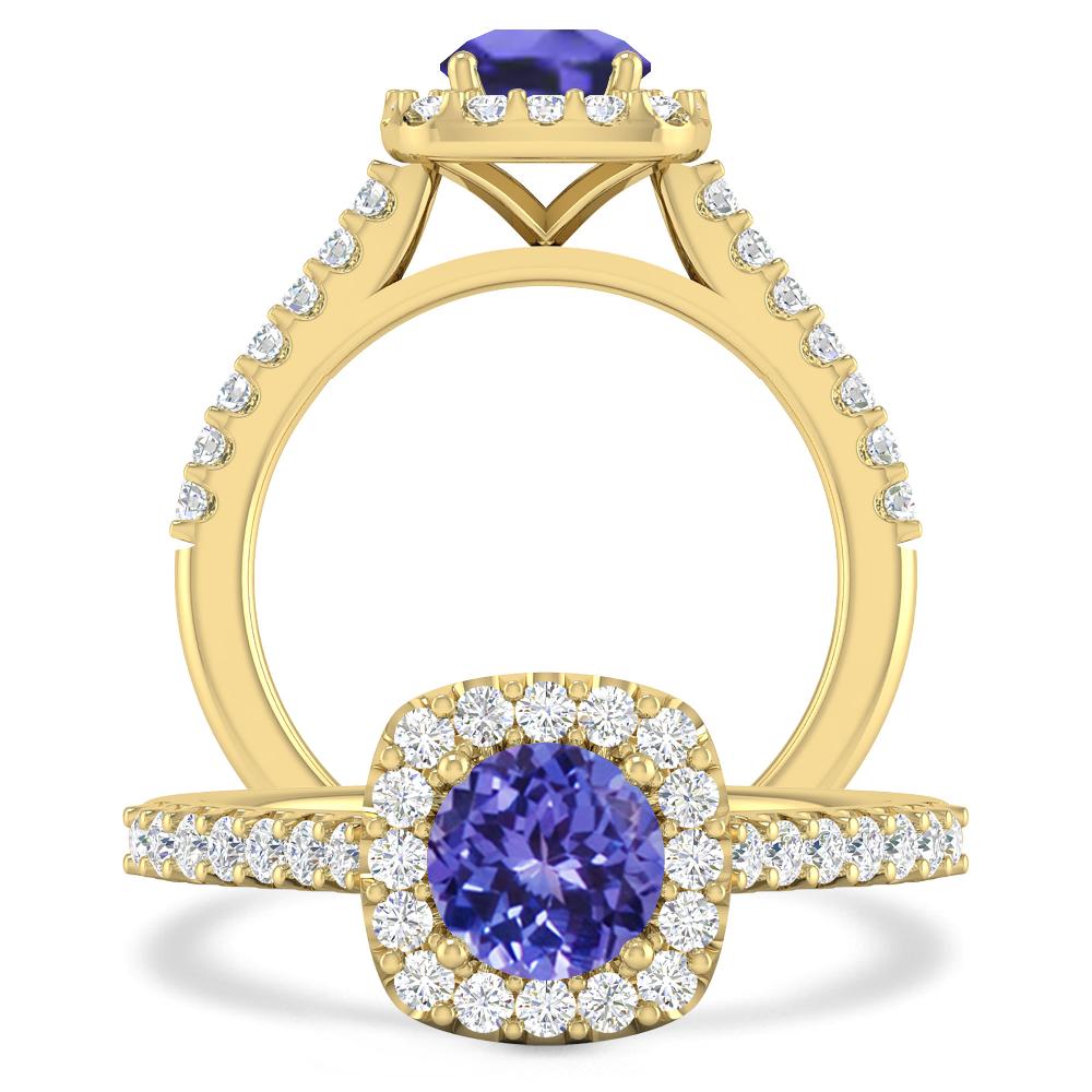 Yellow Gold - Tanzanite