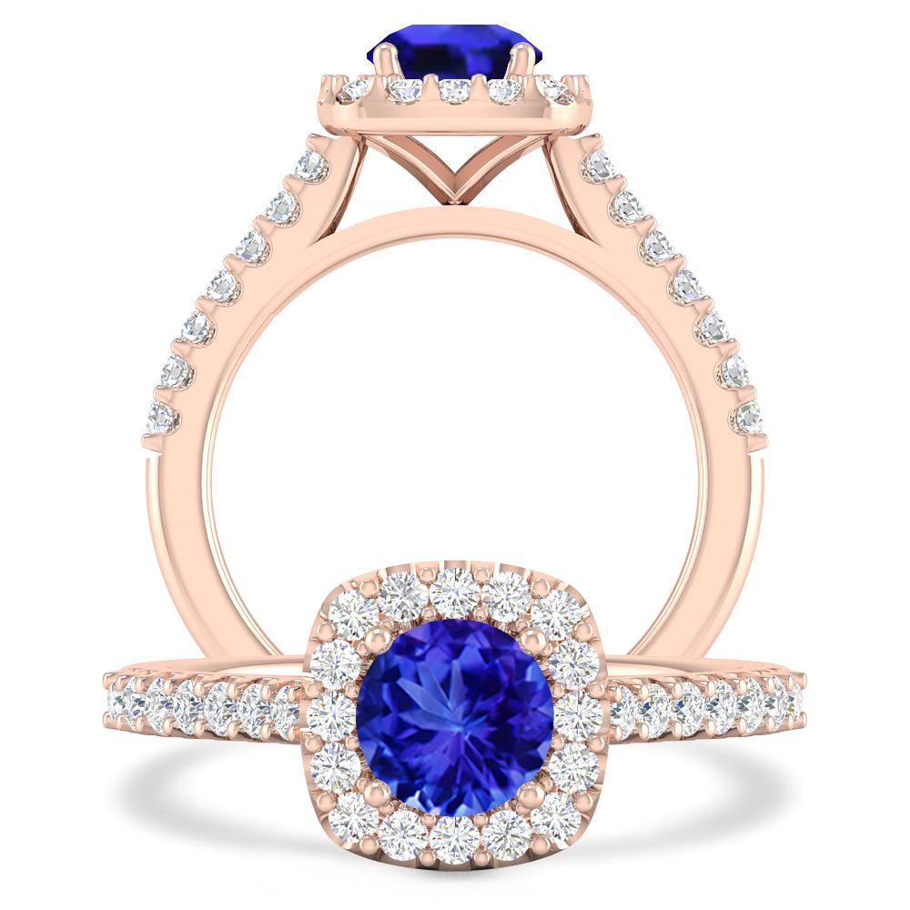 Rose Gold - Tanzanite