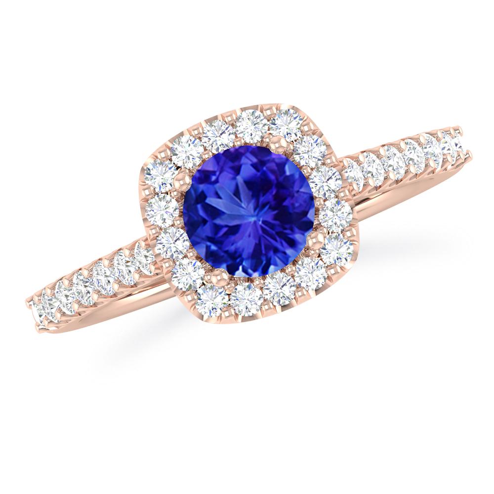 Rose Gold - Tanzanite