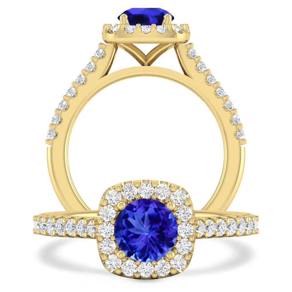 Yellow Gold - Tanzanite