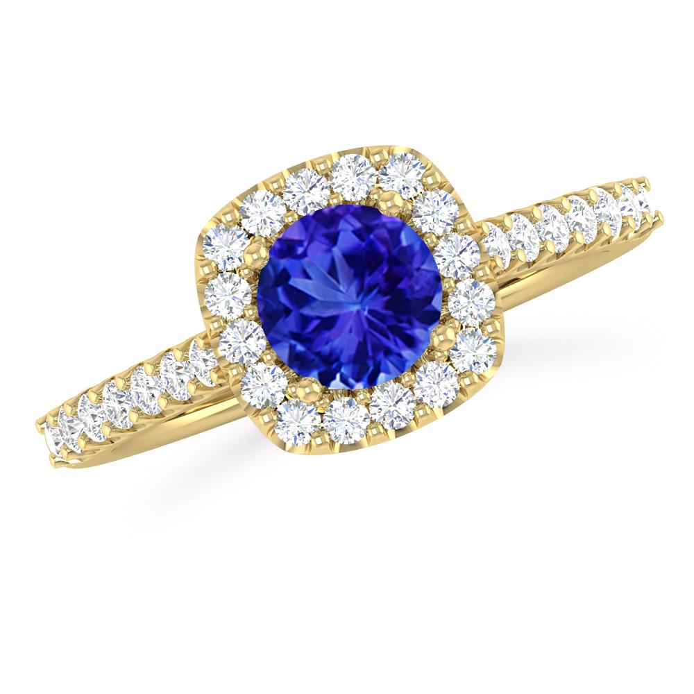 Yellow Gold - Tanzanite