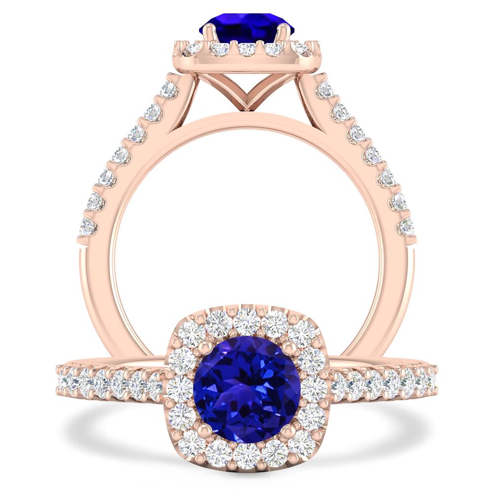 Rose Gold - Tanzanite