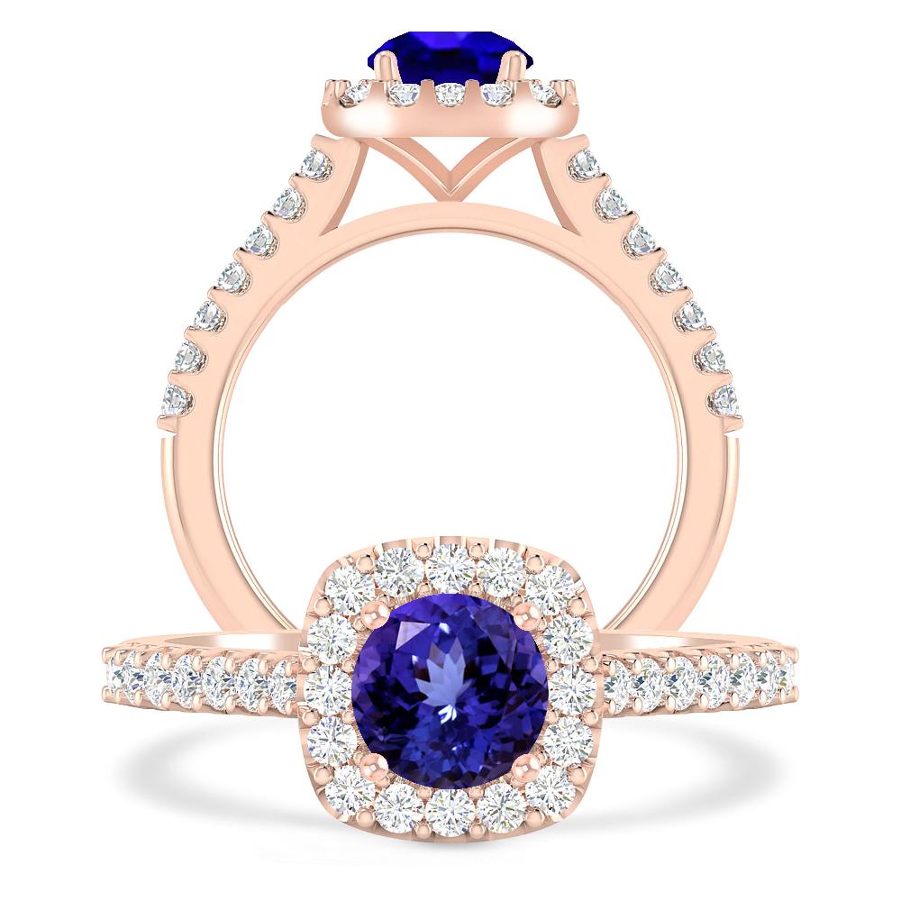 Rose Gold - Tanzanite