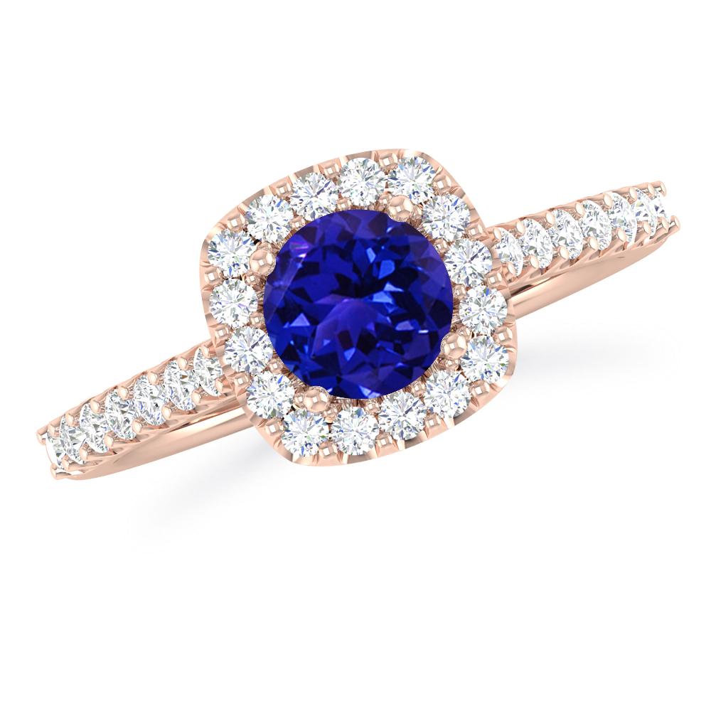 Rose Gold - Tanzanite