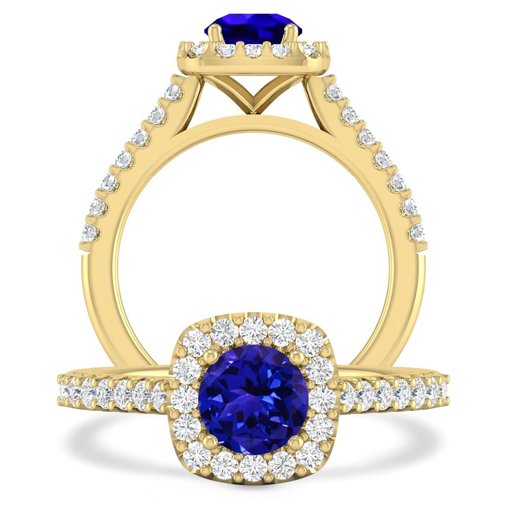 Yellow Gold - Tanzanite