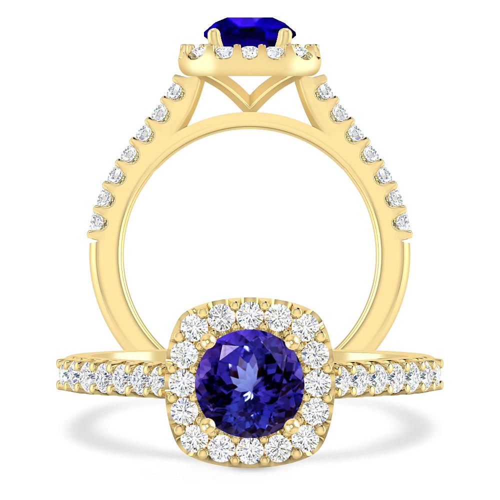 Yellow Gold - Tanzanite