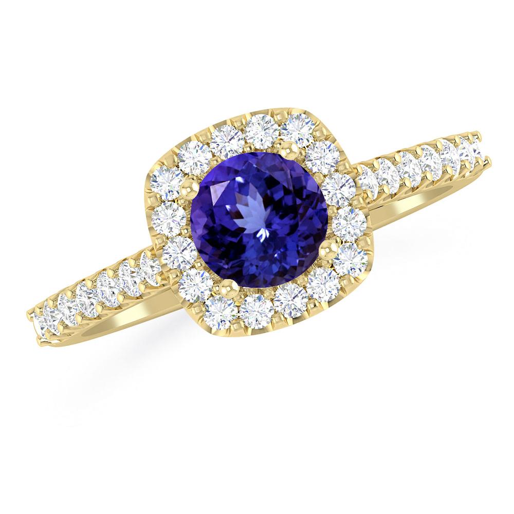 Yellow Gold - Tanzanite