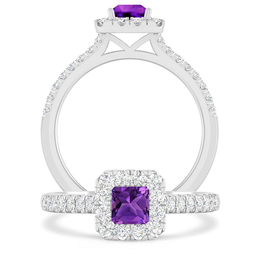 White Gold - Amethyst