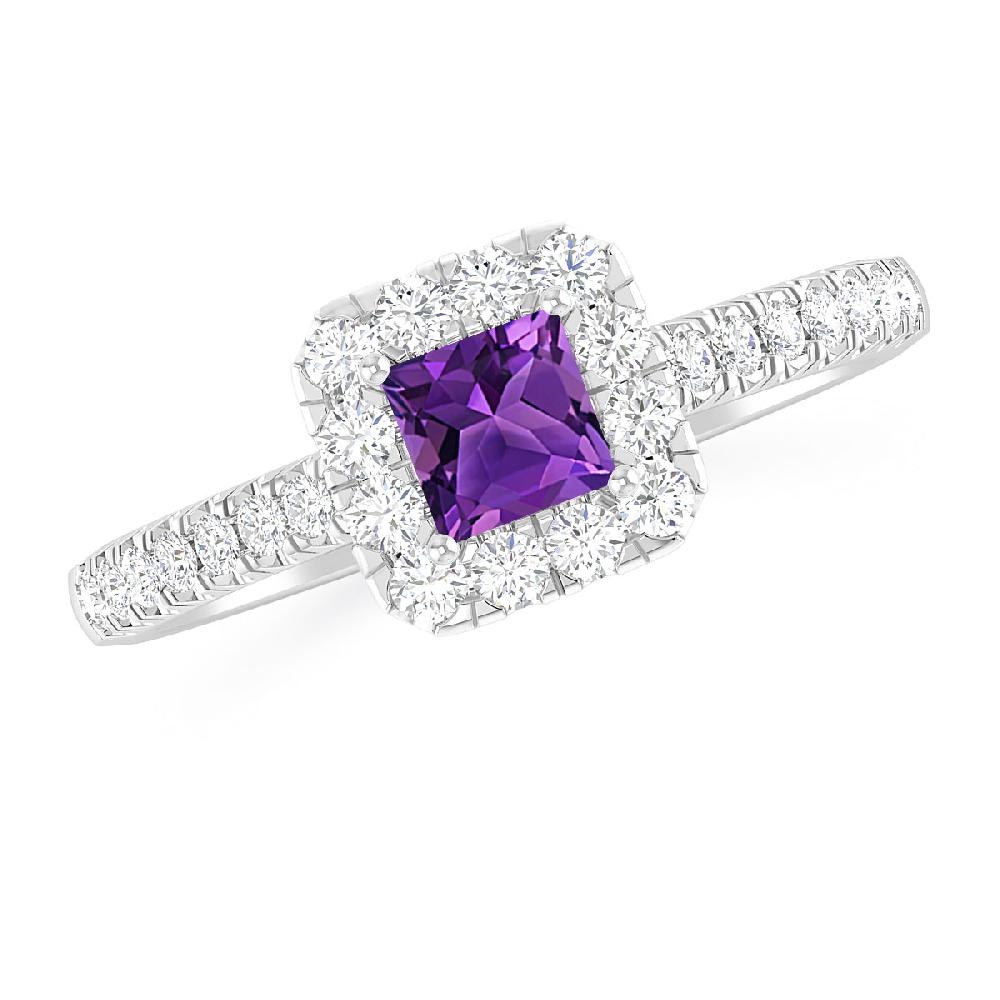 White Gold - Amethyst