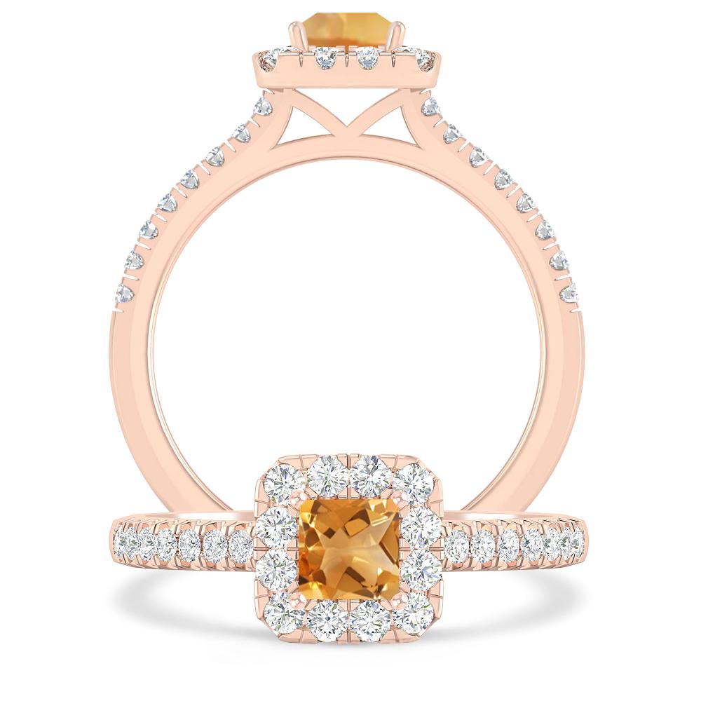 Rose Gold - Citrine