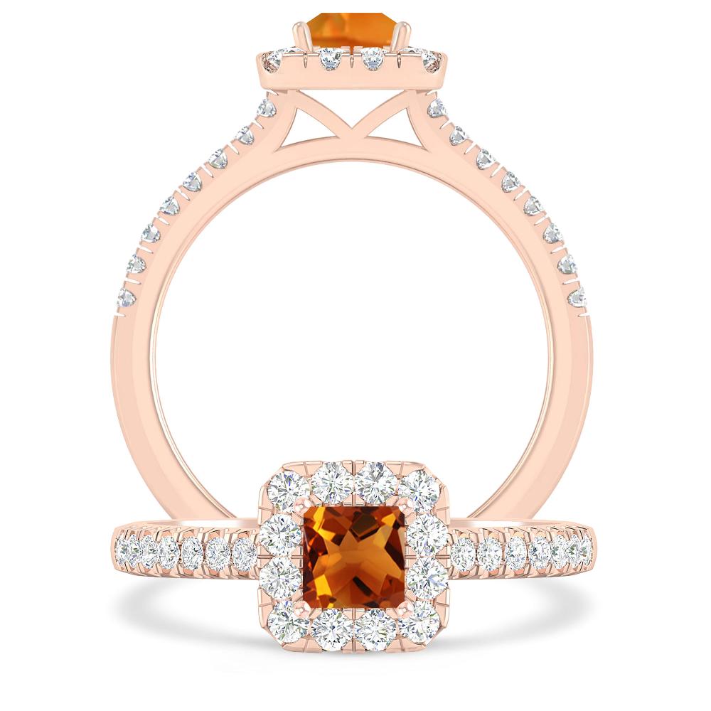 Rose Gold - Citrine