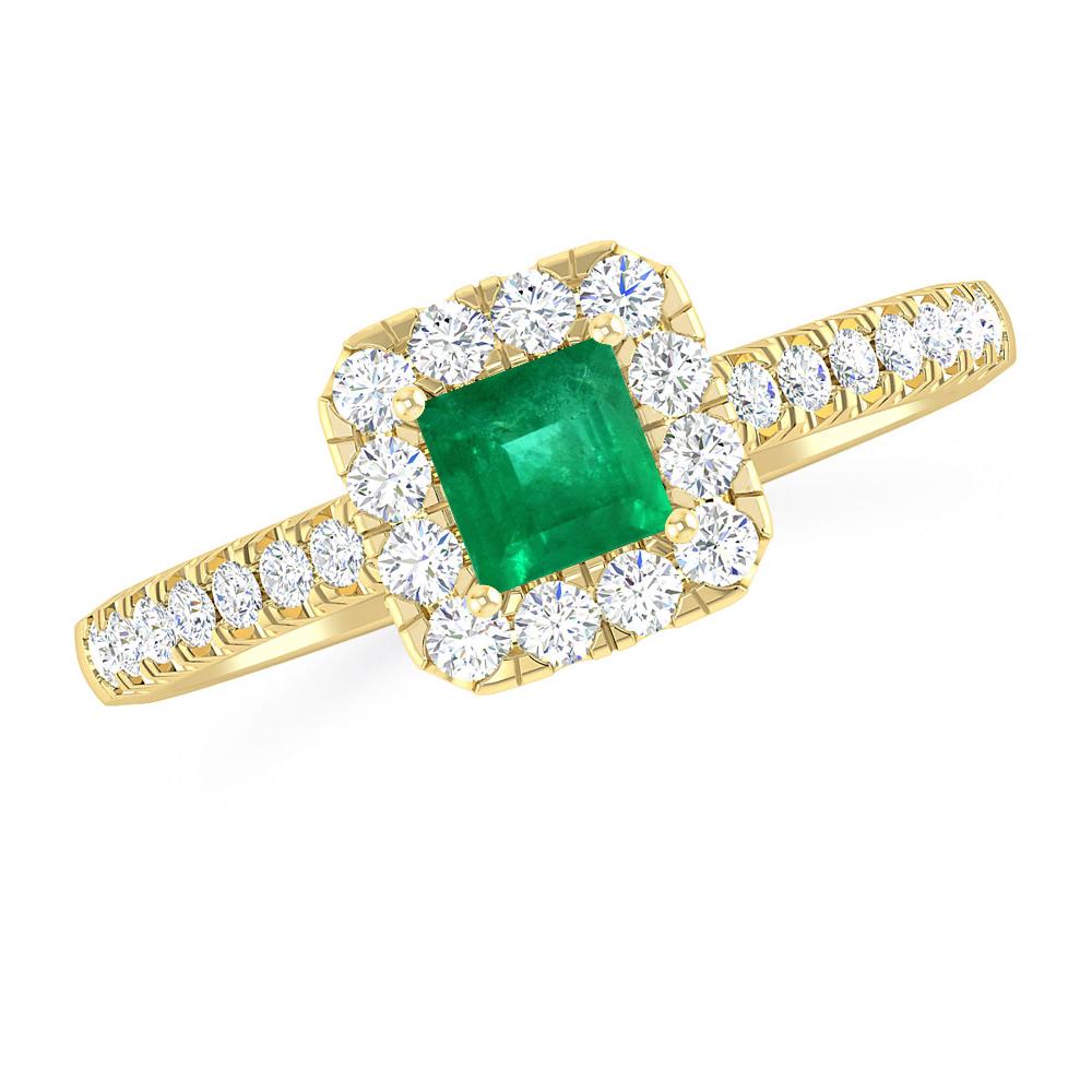 Yellow Gold - Emerald