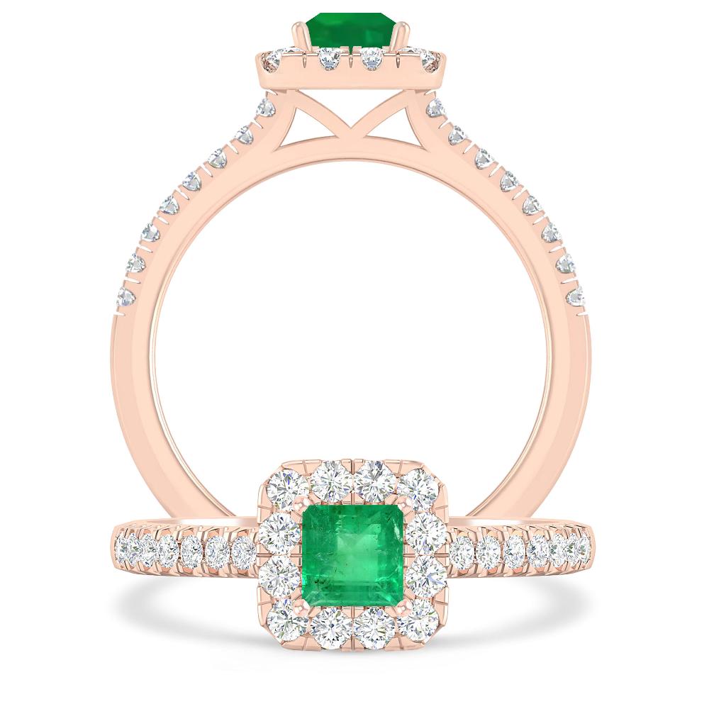 Rose Gold - Emerald