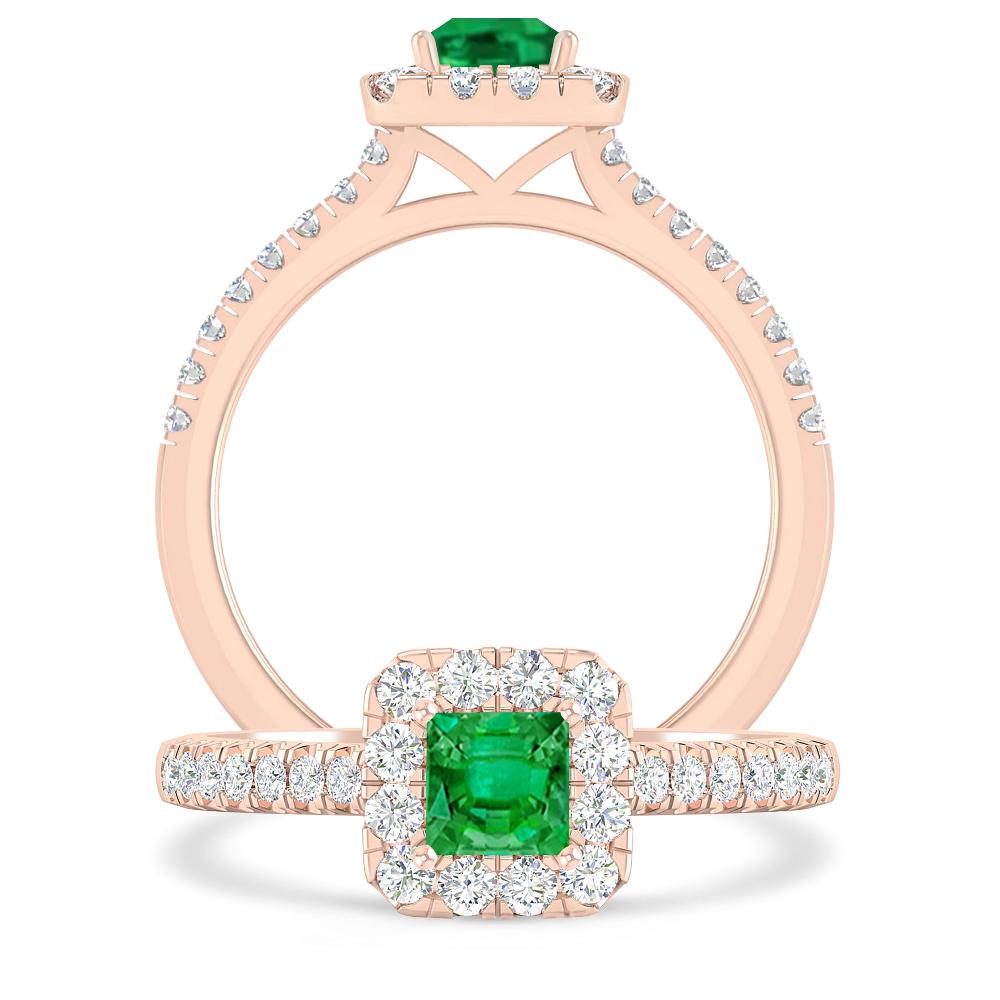 Rose Gold - Emerald