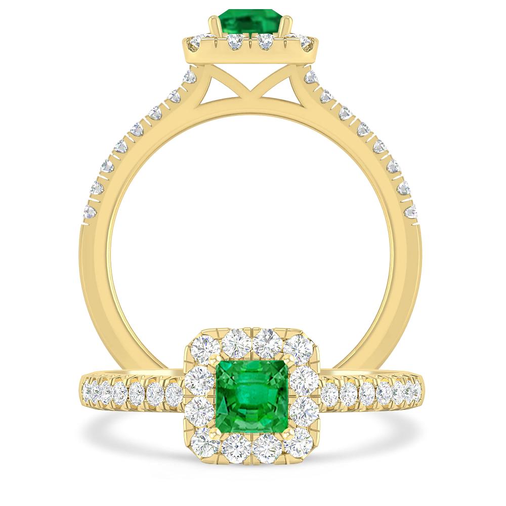 Yellow Gold - Emerald