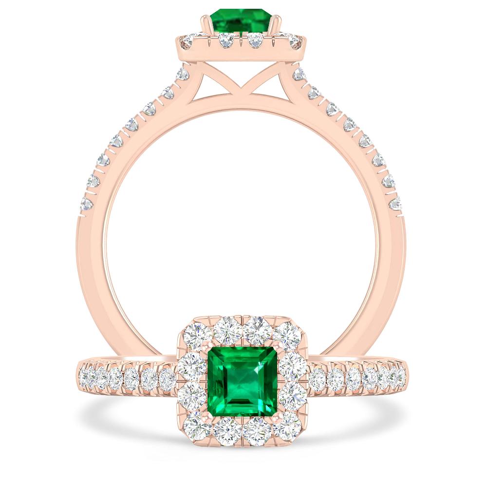 Rose Gold - Emerald