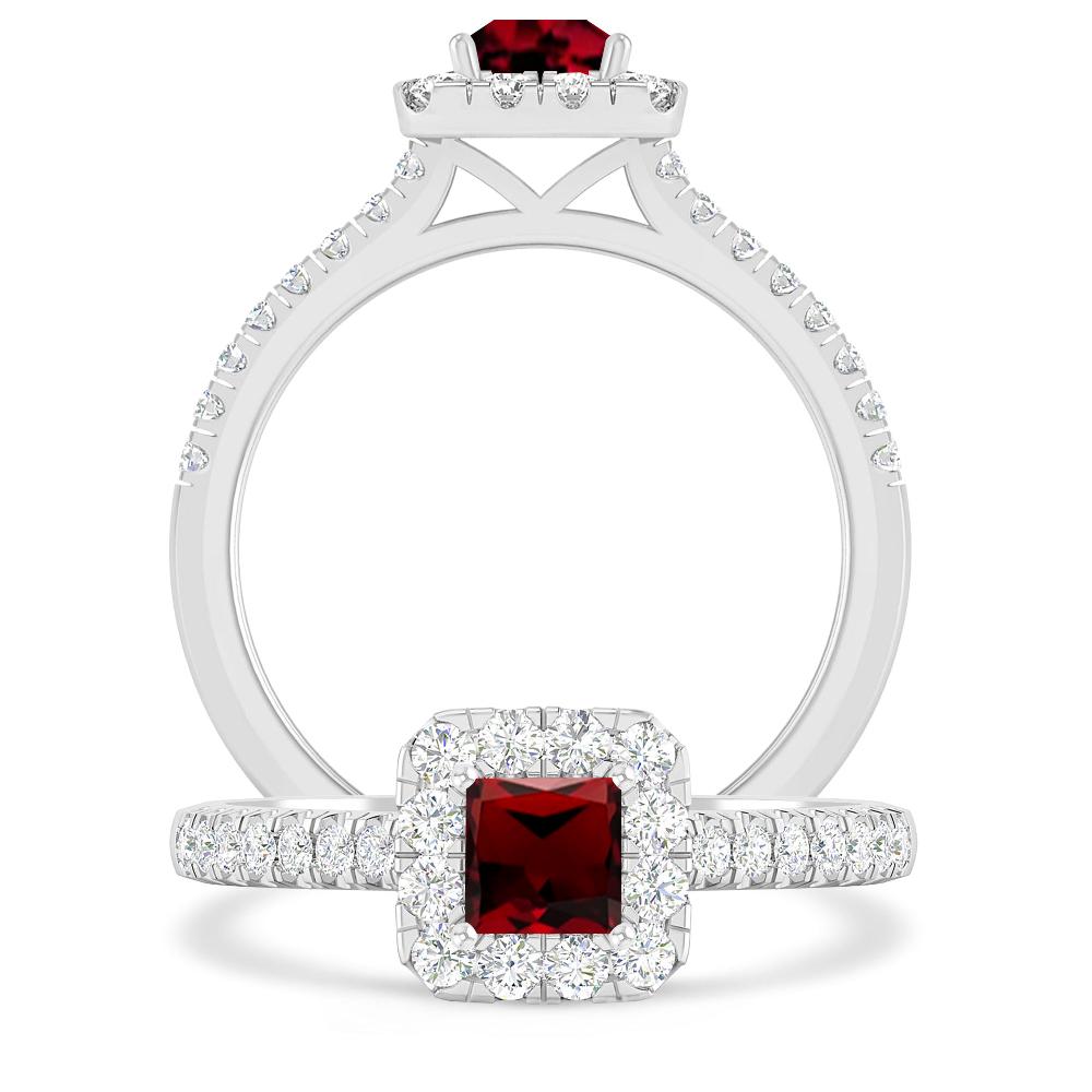 White Gold - Garnet