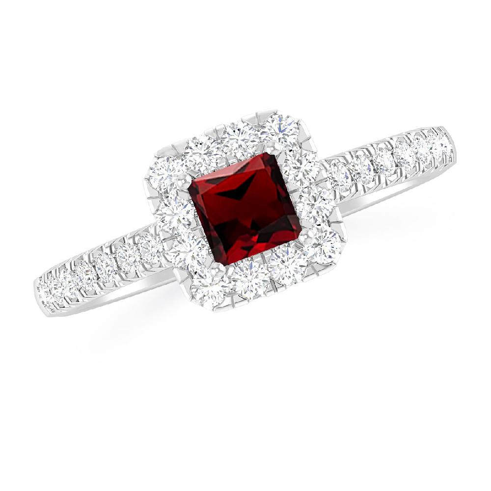 White Gold - Garnet