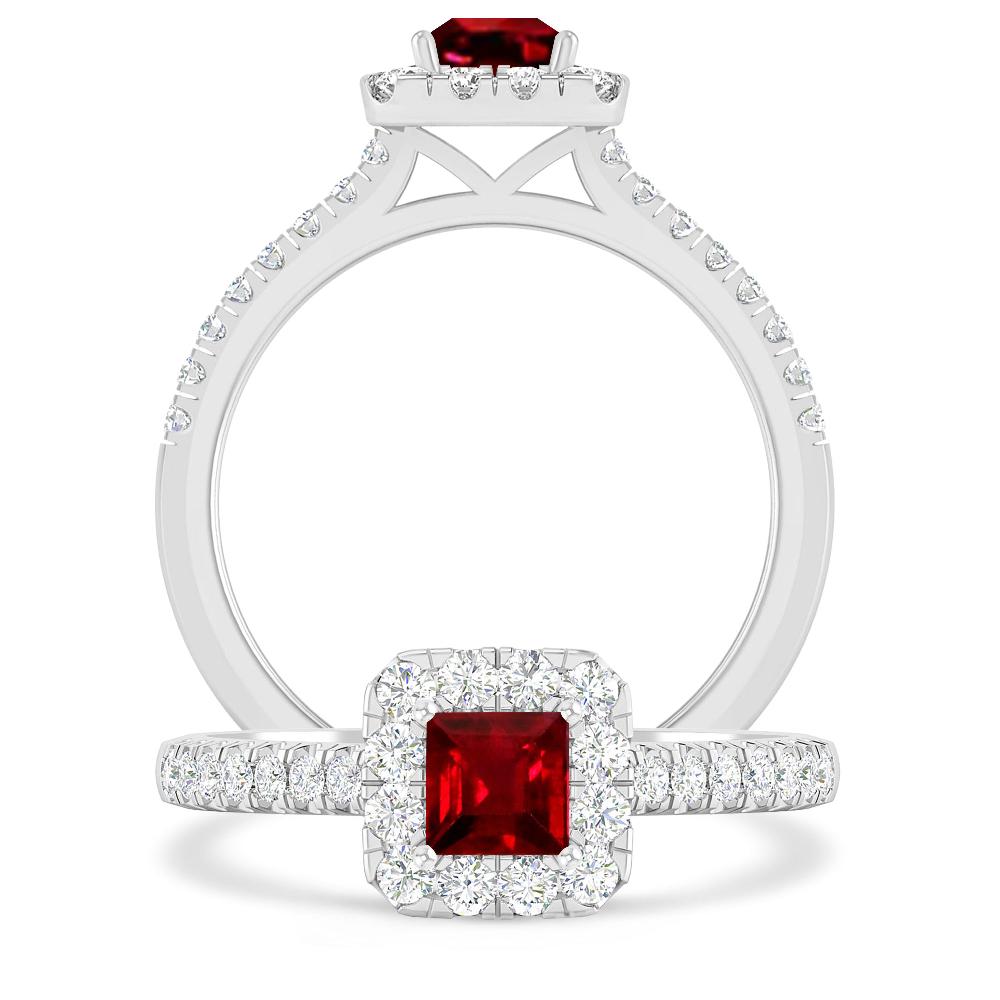 White Gold - Ruby