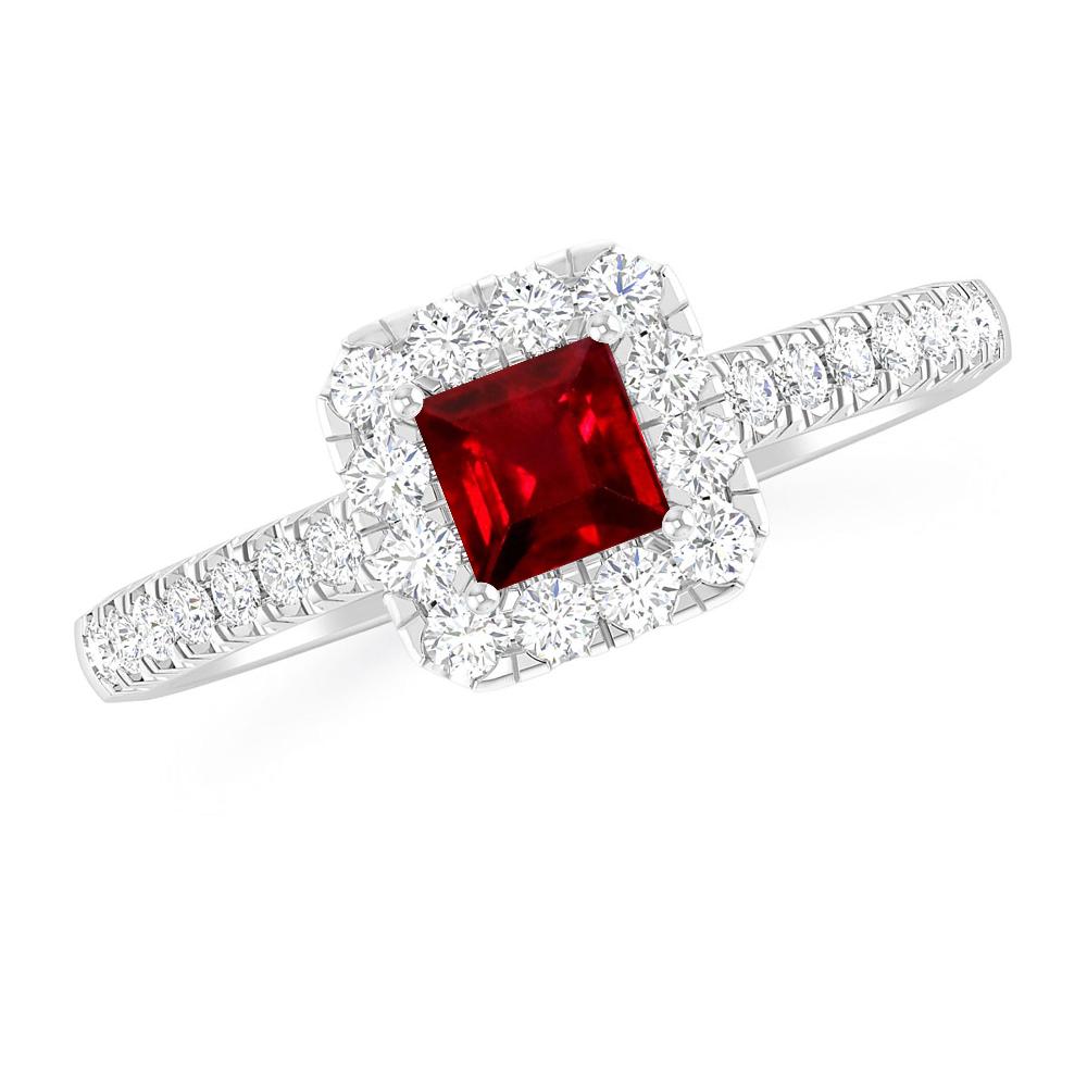 White Gold - Ruby