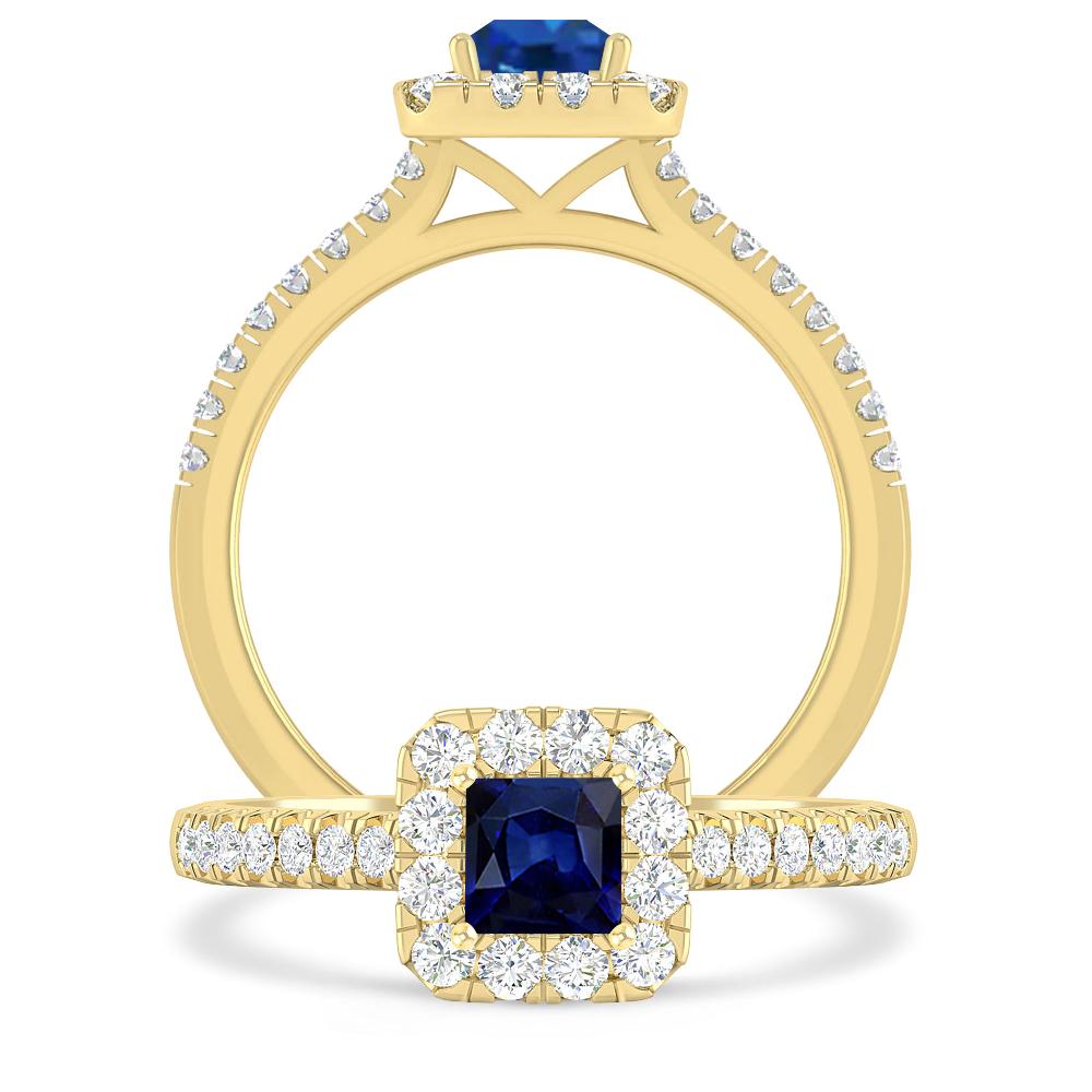 Yellow Gold - Sapphire