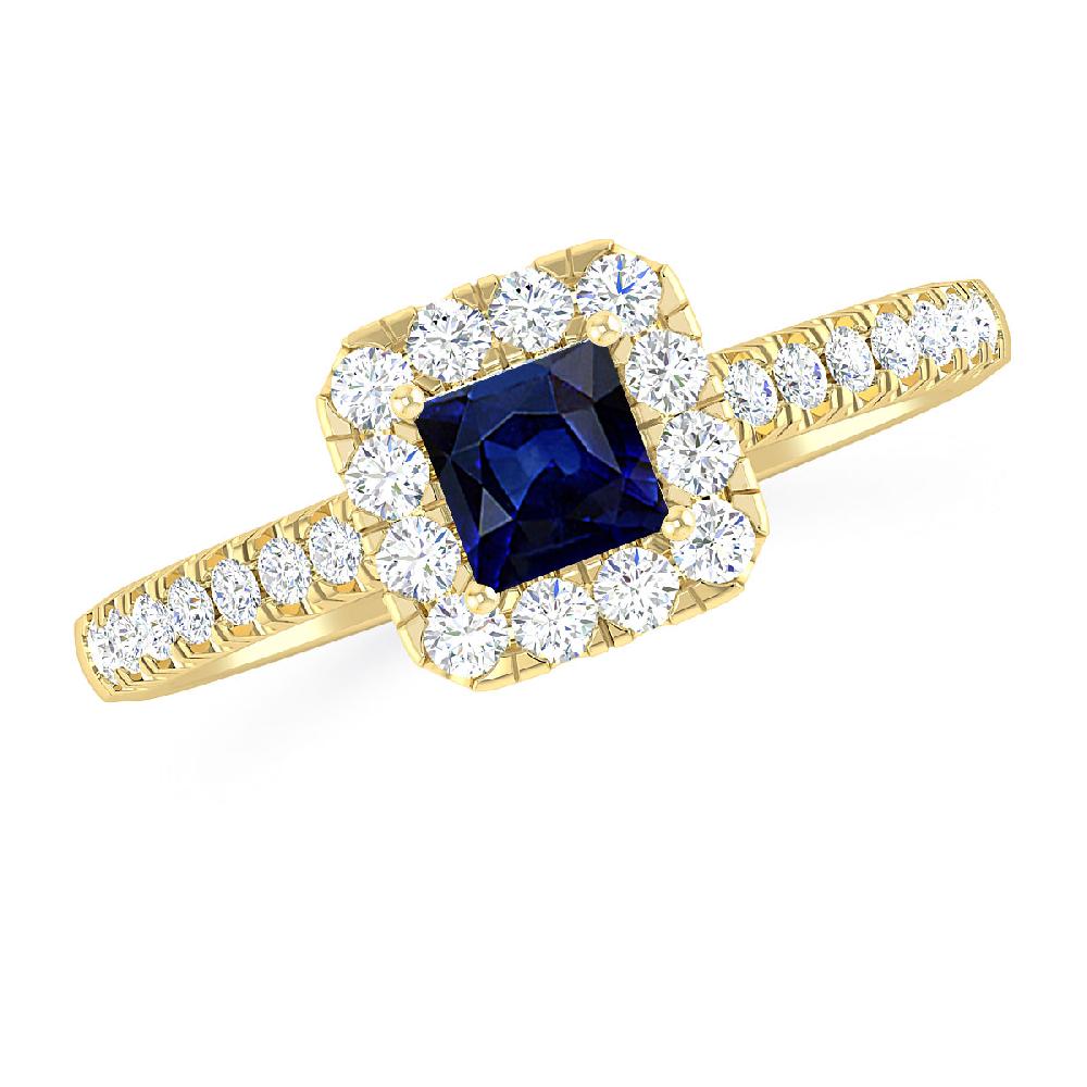 Yellow Gold - Sapphire