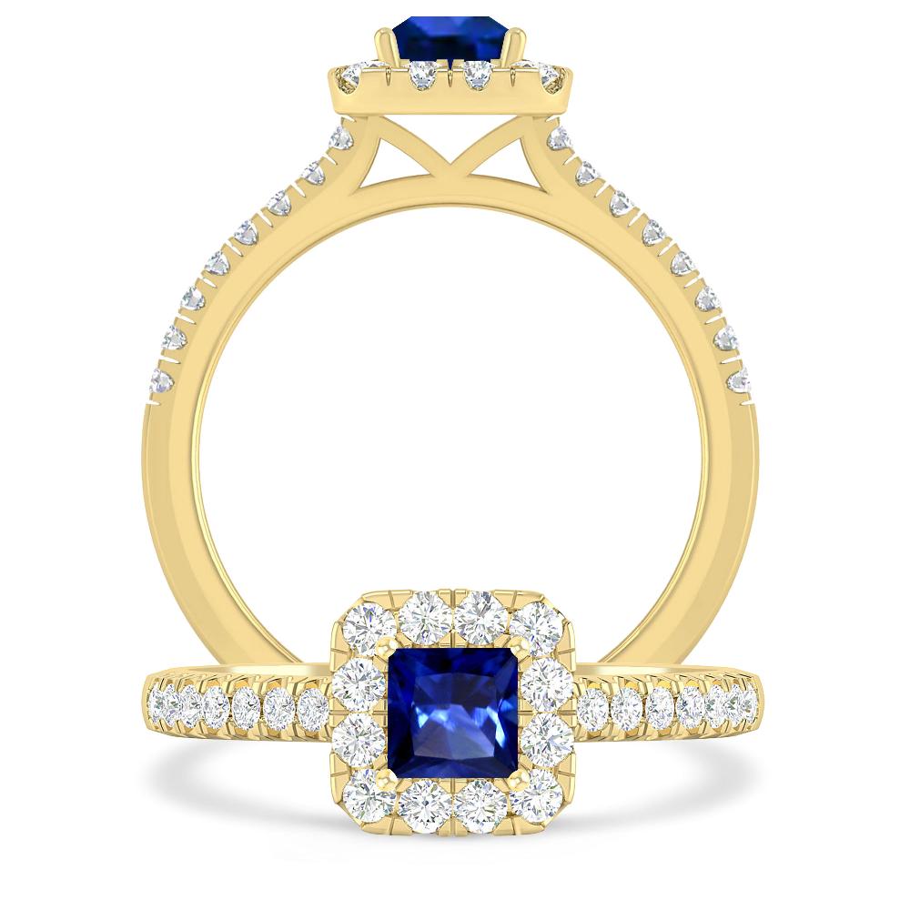 Yellow Gold - Sapphire