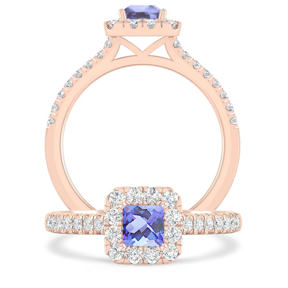 Rose Gold - Tanzanite